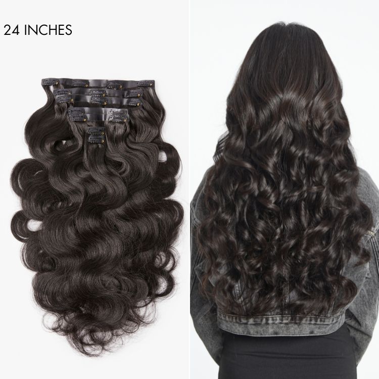 Full & Thick Straight / Body Wave / Kinky Curly / Yaki Straight / Kinky Straight 7Pcs Clip in Hair Extensions Real Human Hair Pieces 135g for 1 Pack