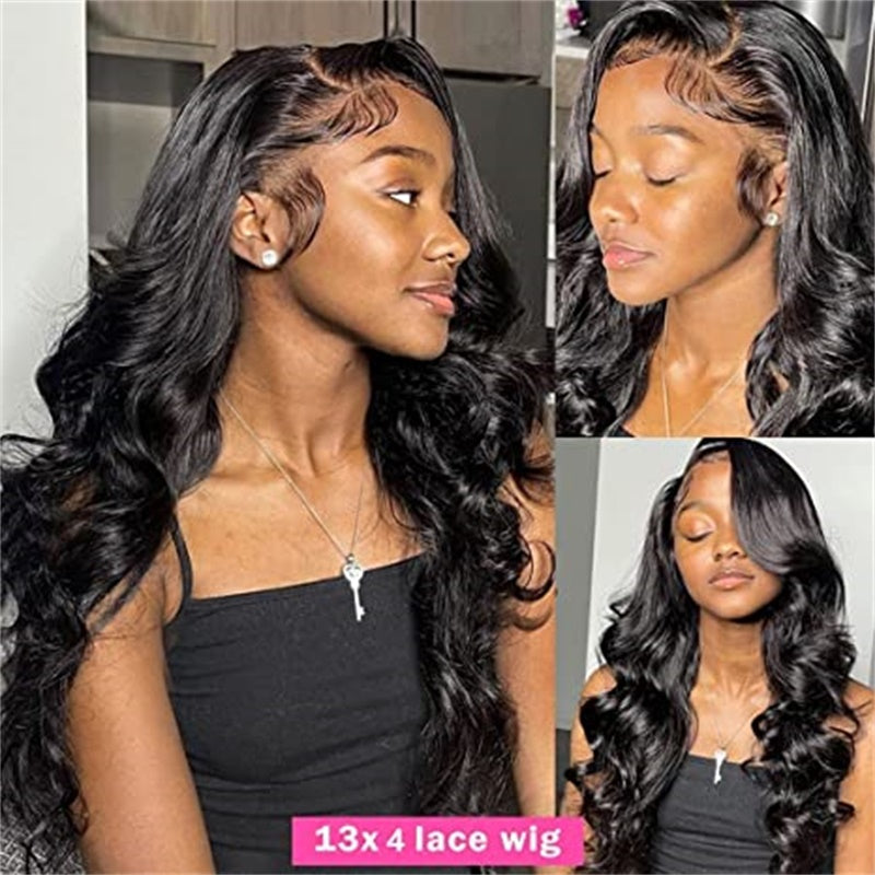 Flash Sale Wesface Body Wave 13x4 Lace Front 180% Density Human Hair Wig