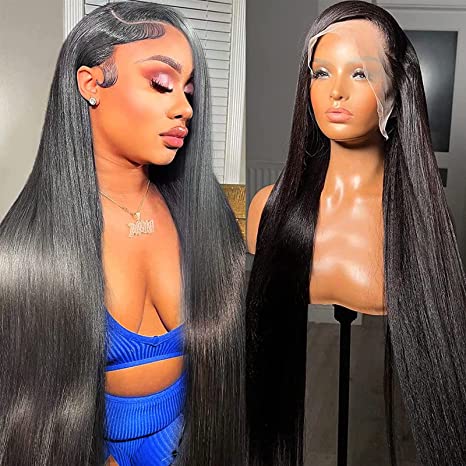 Flash Sale Wesface Real Human Hair Lace Front Wig Straight 13x4 Glueless Undetectable Lace Frontal Wig