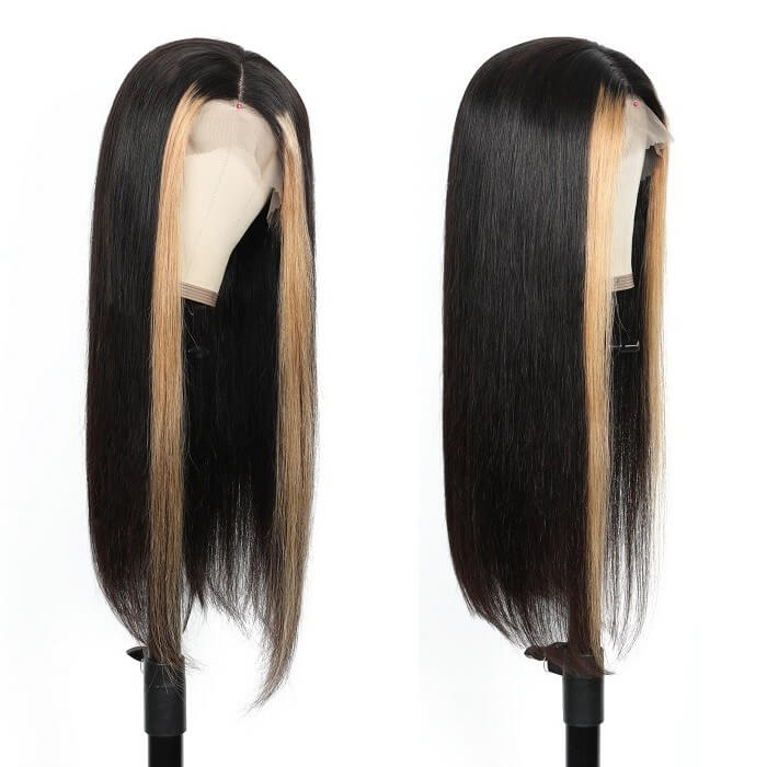 Wesface Wigs Skunk Strip 13x4 Lace Front Wig Glueless