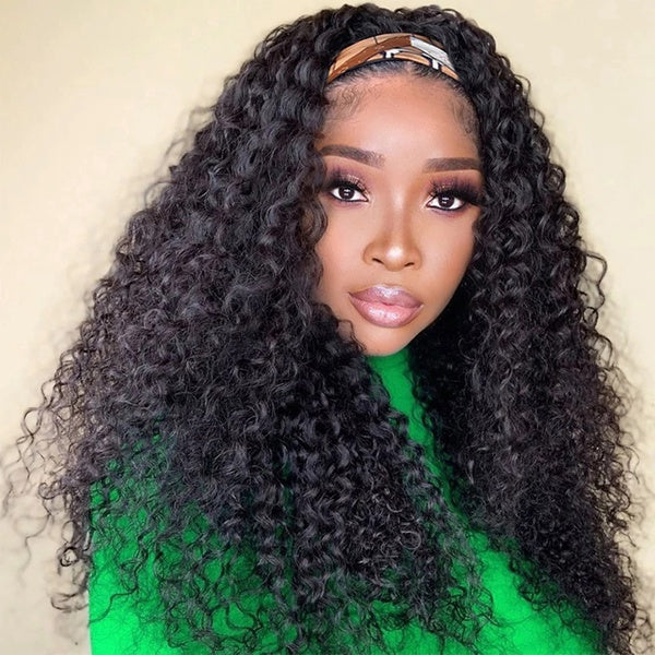 Wesface 1 Wig 3 Looks 100% Virgin Hair Afro Curly Human Hair Flip-Over Half Wig for Women 180% Density