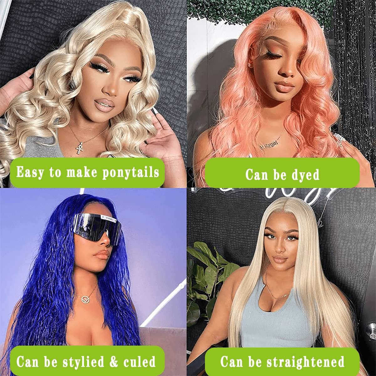 Wesface Wigs 613 Lace Front Wig Human Hair 13×4 Transparent Body Wave Blonde Lace Front Wigs Human Hair Pre Plucked with Baby Hair 613 Lace Frontal Wig Human Hair Wigs for Women