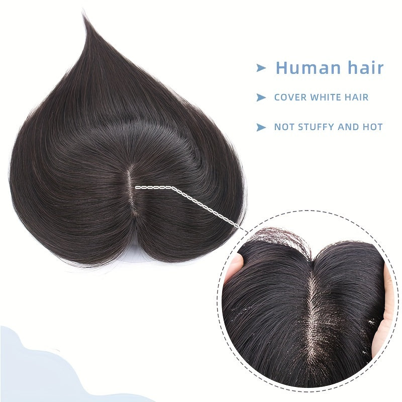 Real Human Hair Toppers Hair Extensions Clip in Hair Wiglets Hair Pieces For Women with Thinning Hair