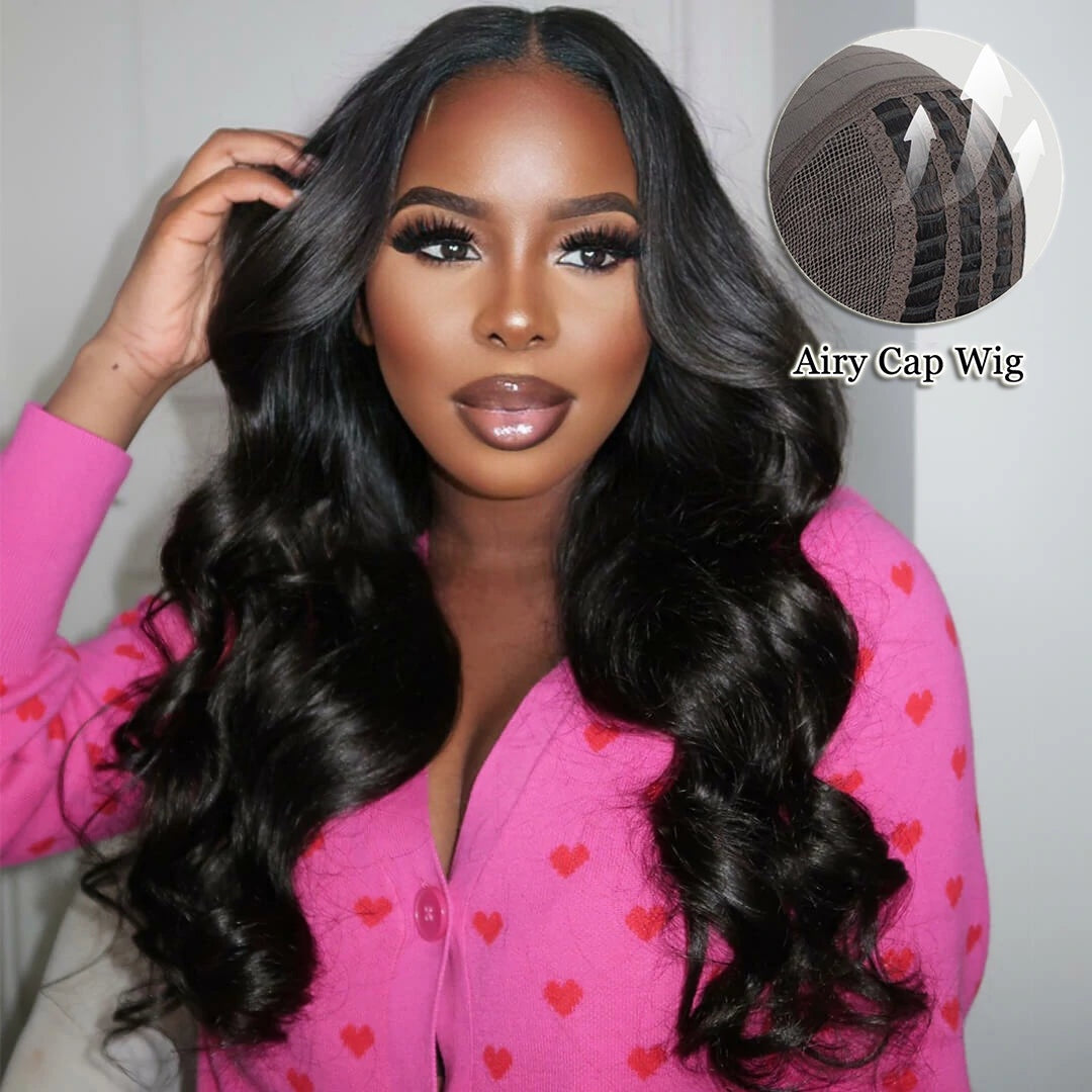 Cleopatraaduess Recommends!! Wesface Wear & Go 4x4/6x4.5 Pre-Cut Lace Loose Body/Straight Glueless Breathable Cap-Air 180% Density Wig