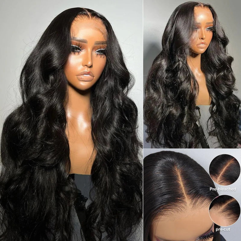 Wesface Ready to Wear Go Glueless Wig Straight 5x5 HD Lace Frontal Wig Human Hair Bob Wig 6x4 Transparent HD Lace Front Closure Wig
