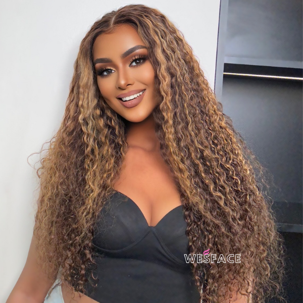 Flash Sale Wesface P4/27 Highlight Wigs Water Wave Human Hair Wigs For Black Women