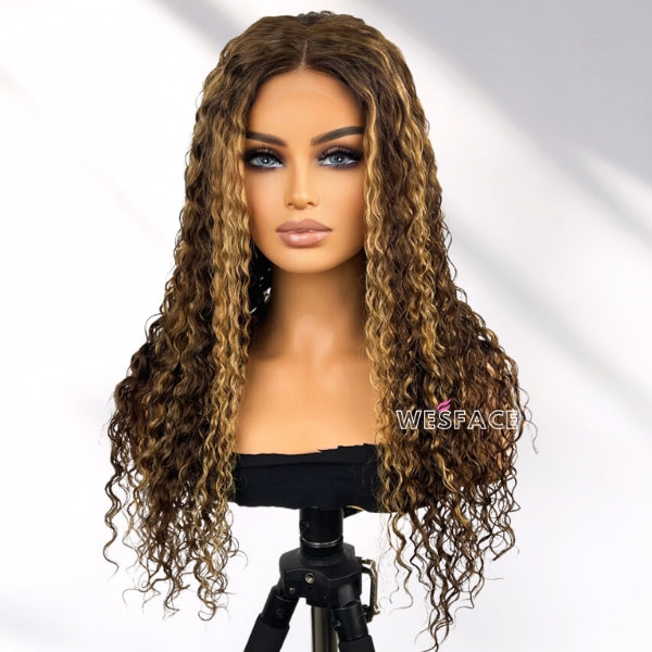 Flash Sale Wesface P4/27 Highlight Wigs Water Wave Human Hair Wigs For Black Women
