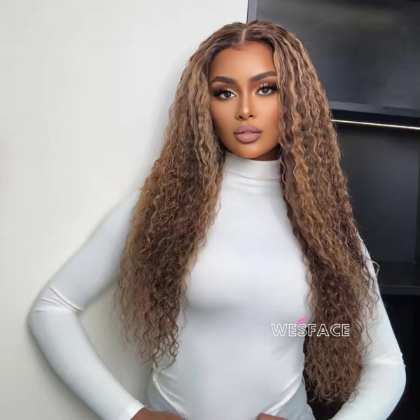 Flash Sale Wesface P4/27 Highlight Wigs Water Wave Human Hair Wigs For Black Women