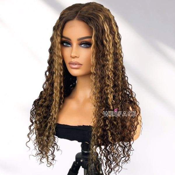 Flash Sale Wesface P4/27 Highlight Wigs Water Wave Human Hair Wigs For Black Women