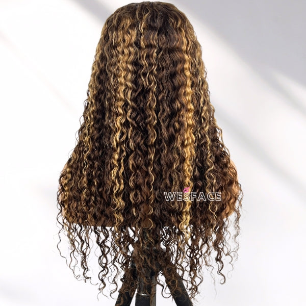 Flash Sale Wesface P4/27 Highlight Wigs Water Wave Human Hair Wigs For Black Women