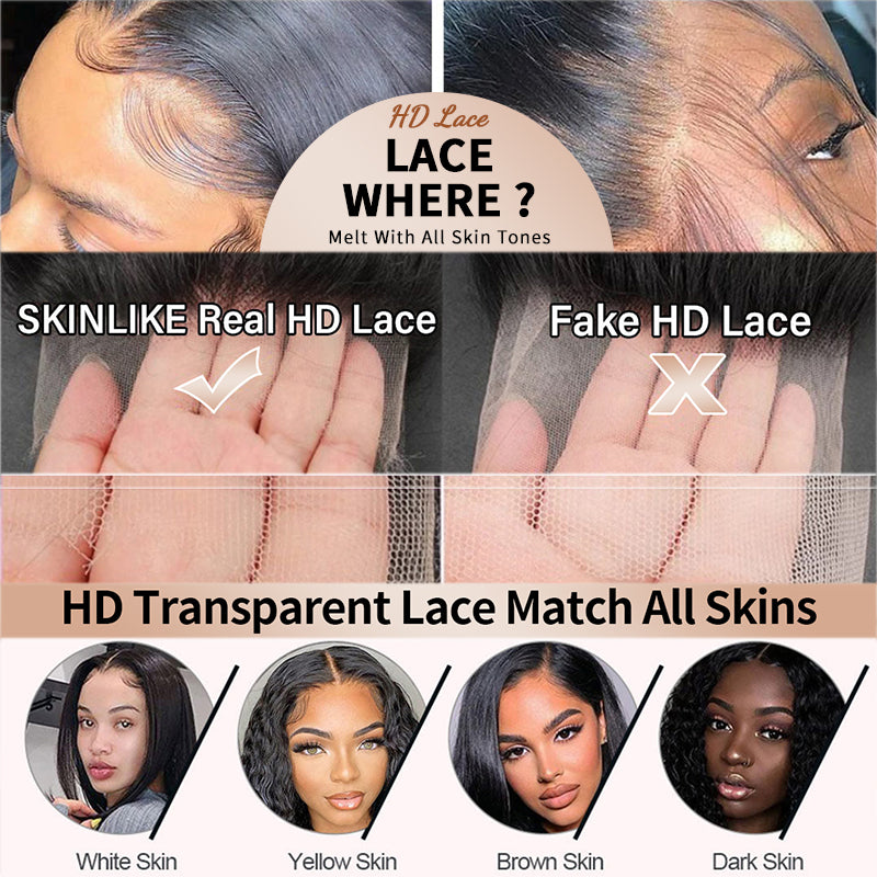 Real Swiss 5x5 HD Lace Closure Loose Deep Wave Wig - Wesface Wigs
