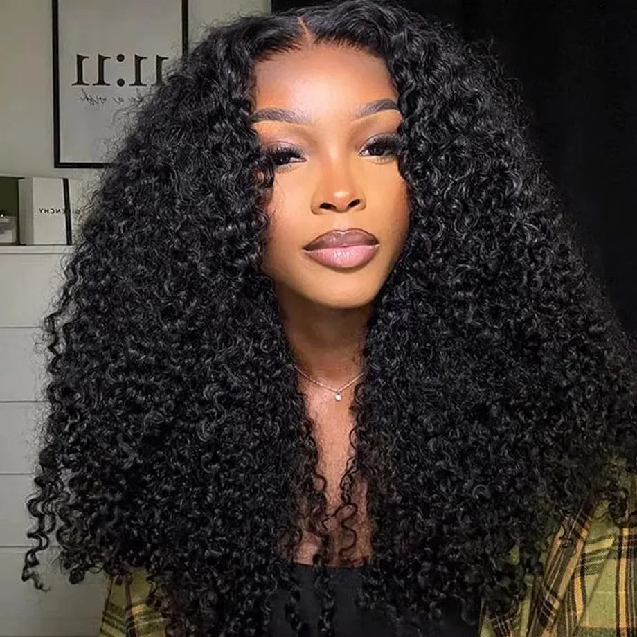 Wesface Kinky Curly Wigs 9x6 HD Lace Human Hair Afro Curly Human Hair Wigs 9x6 HD Lace Closure Wigs
