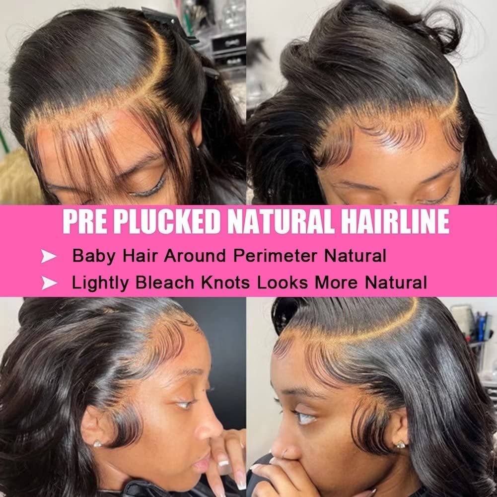 Wesface Straight 13x4 Transparent Lace Front Virgin Human Hair Wigs