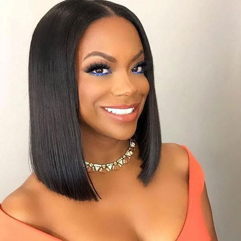 Flash Sale Straight Bob 4x4 & 13x4 Lace Natural Black Human Hair Lace Front Wigs Wesface Wigs