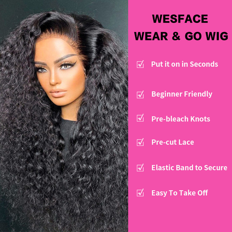 Pre Cut 5x5 & 4x6 HD Lace Wear Go Glueless Curly Wig - Wesface Wigs