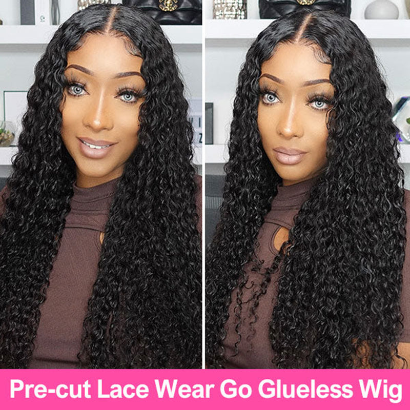 Pre Cut 5x5 & 4x6 HD Lace Wear Go Glueless Deep Wave Wig - Wesface Wigs