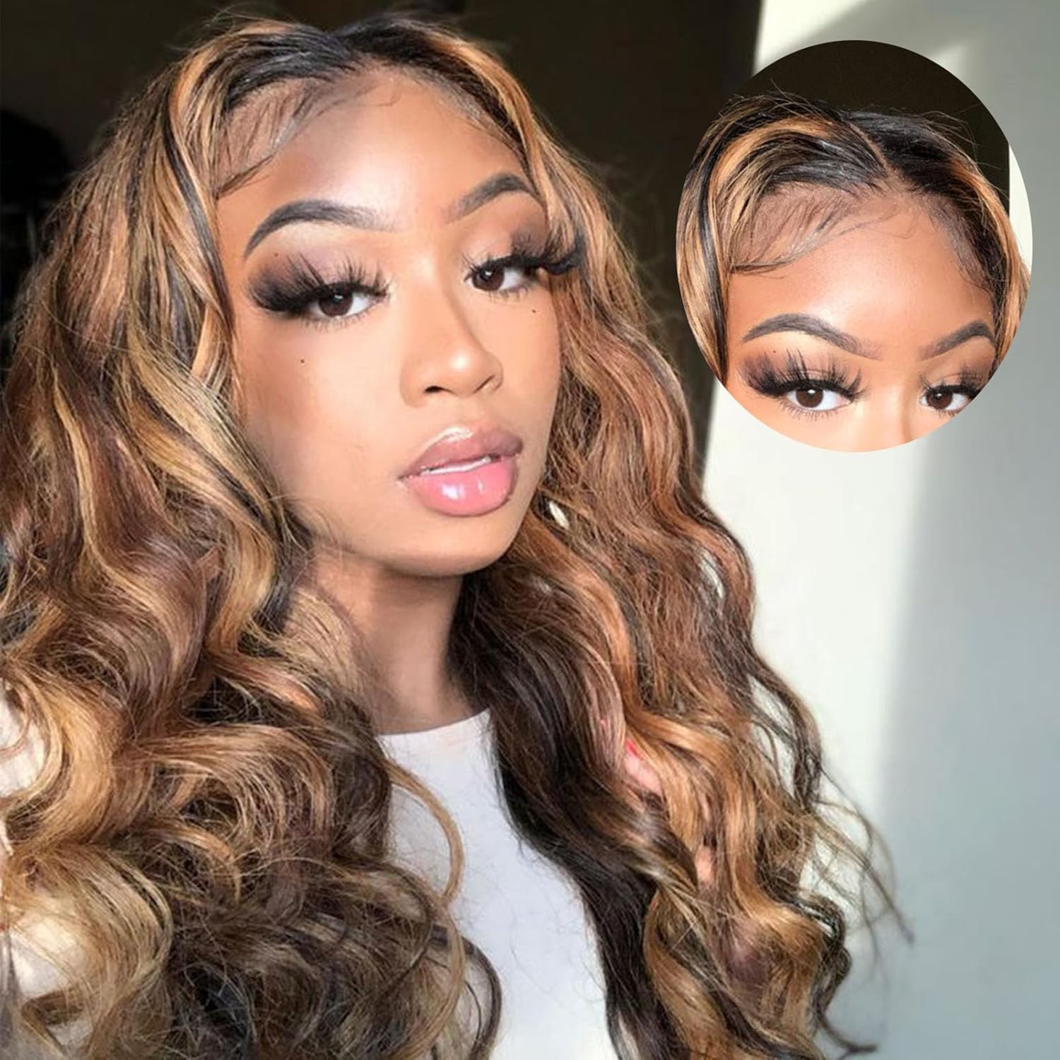 Wesface Highlight Body Wave V Part Wig No Leave Out Upgrade Glueless Wig Natural Black For Women