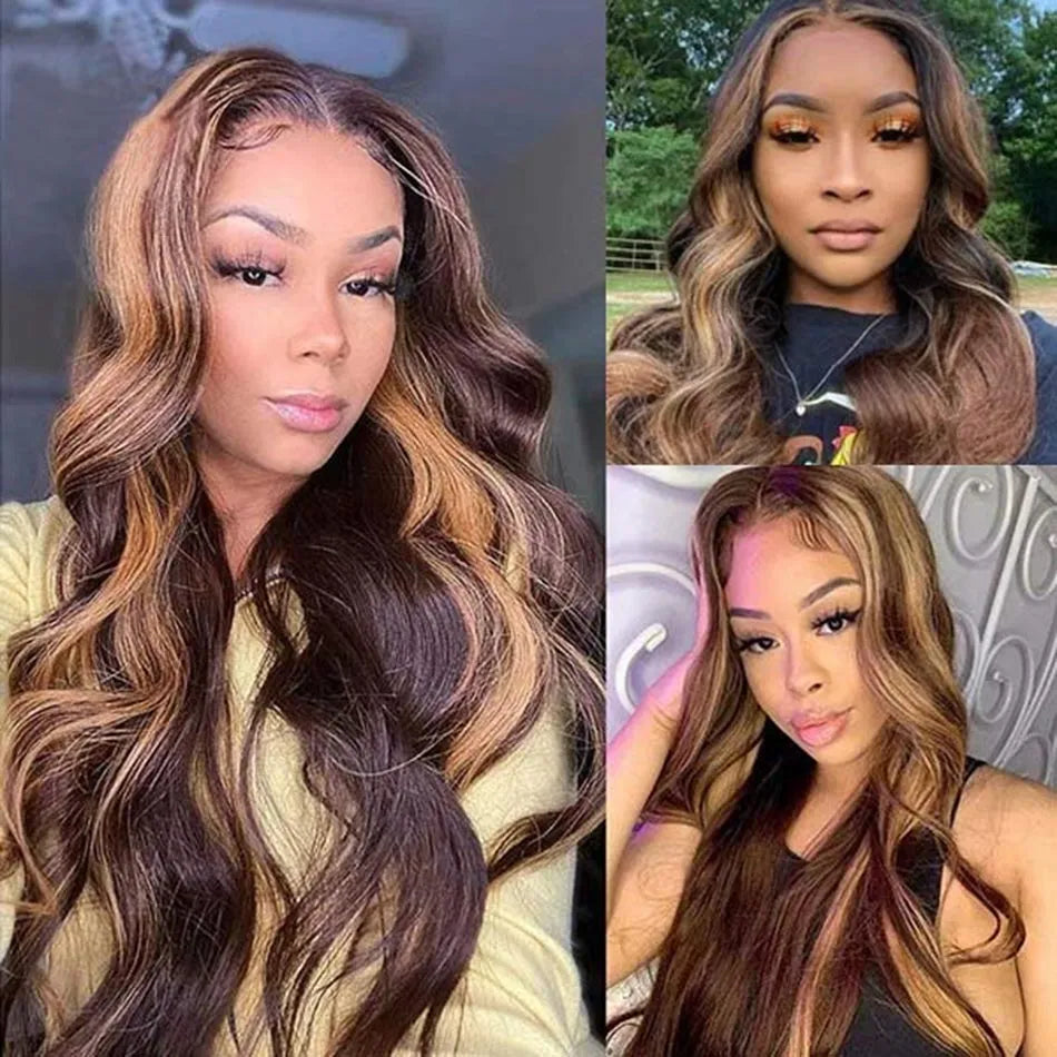 Wesface Highlight Body Wave V Part Wig No Leave Out Upgrade Glueless Wig Natural Black For Women