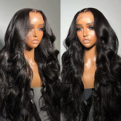 Pay 1 Get 2 Body Wave+Straight Hair 13x4 Lace Wig Natural Black 180% Density