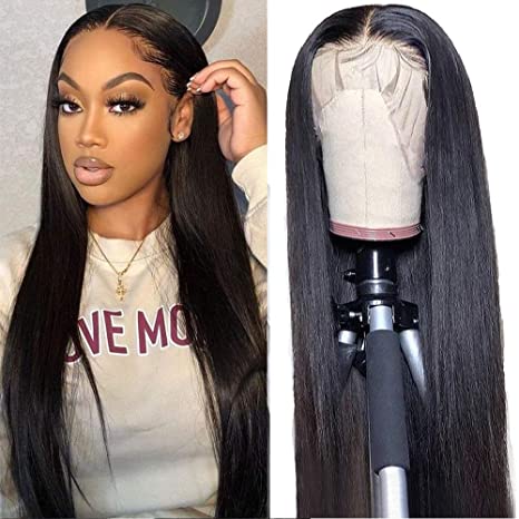 Pay 1 Get 2 Straight Hair Natural Black 13x4 Lace Wig+