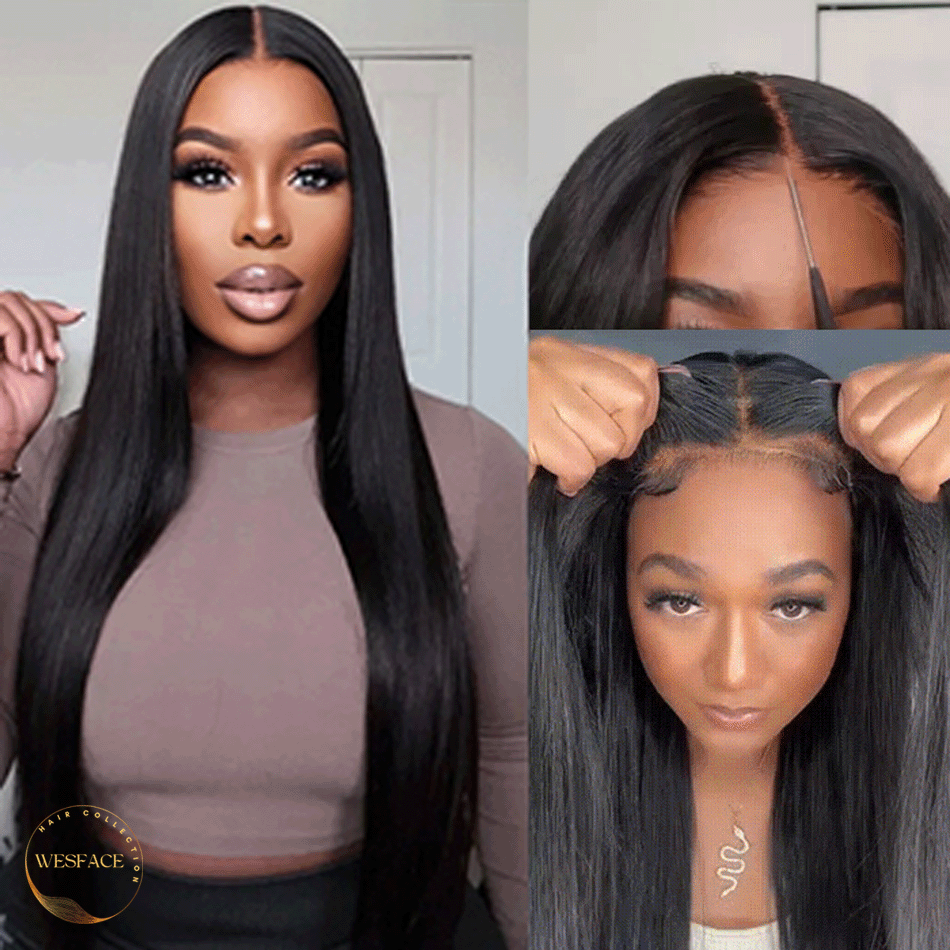 Wesface Straight/Body Wave Wear Go 5x5/4x6 HD Lace 180% Density Glueless 3D Elastic Dome Cap Human Hair Wig-mcap weargo wig