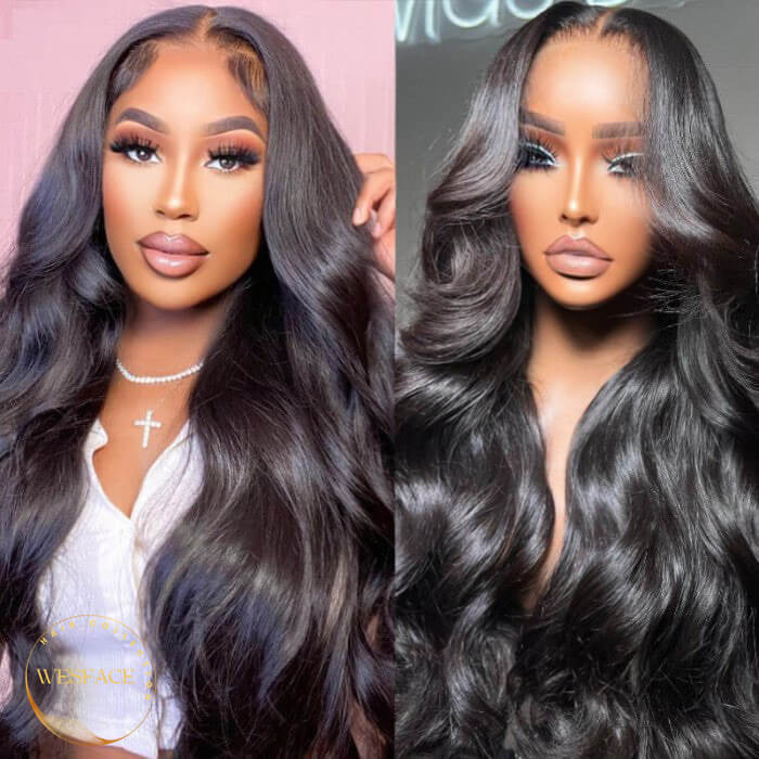 Wesface Straight/Body Wave Wear Go 5x5/4x6 HD Lace 180% Density Glueless 3D Elastic Dome Cap Human Hair Wig
