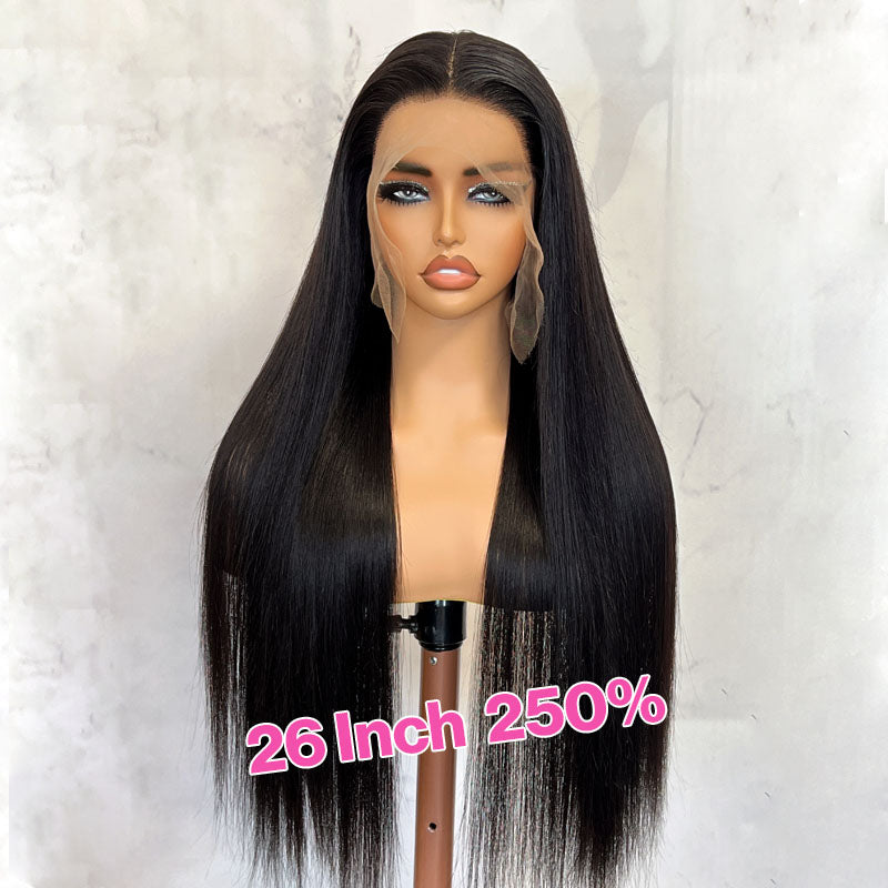 Real Swiss 13x6 HD Lace Closure Straight Wig - Wesface Wigs