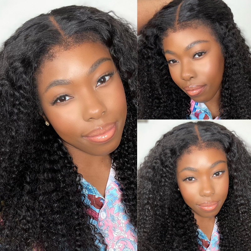 4c Edges HD Lace Deep Curly Wig - Wesface Hair
