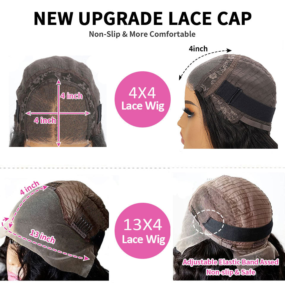 Wesface Ombre Brown Curly Brazilian Human Hair 4x4/13x4 Lace Wig Pre plucked Baby Hair Wigs for Black Women 180% Density