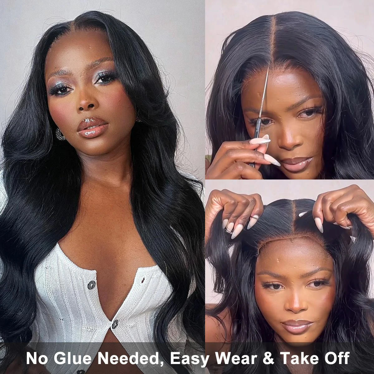 Cleopatraaduess Recommends!! Wesface Wear & Go 4x4/6x4.5 Pre-Cut Lace Loose Body/Straight Glueless Breathable Cap-Air 180% Density Wig