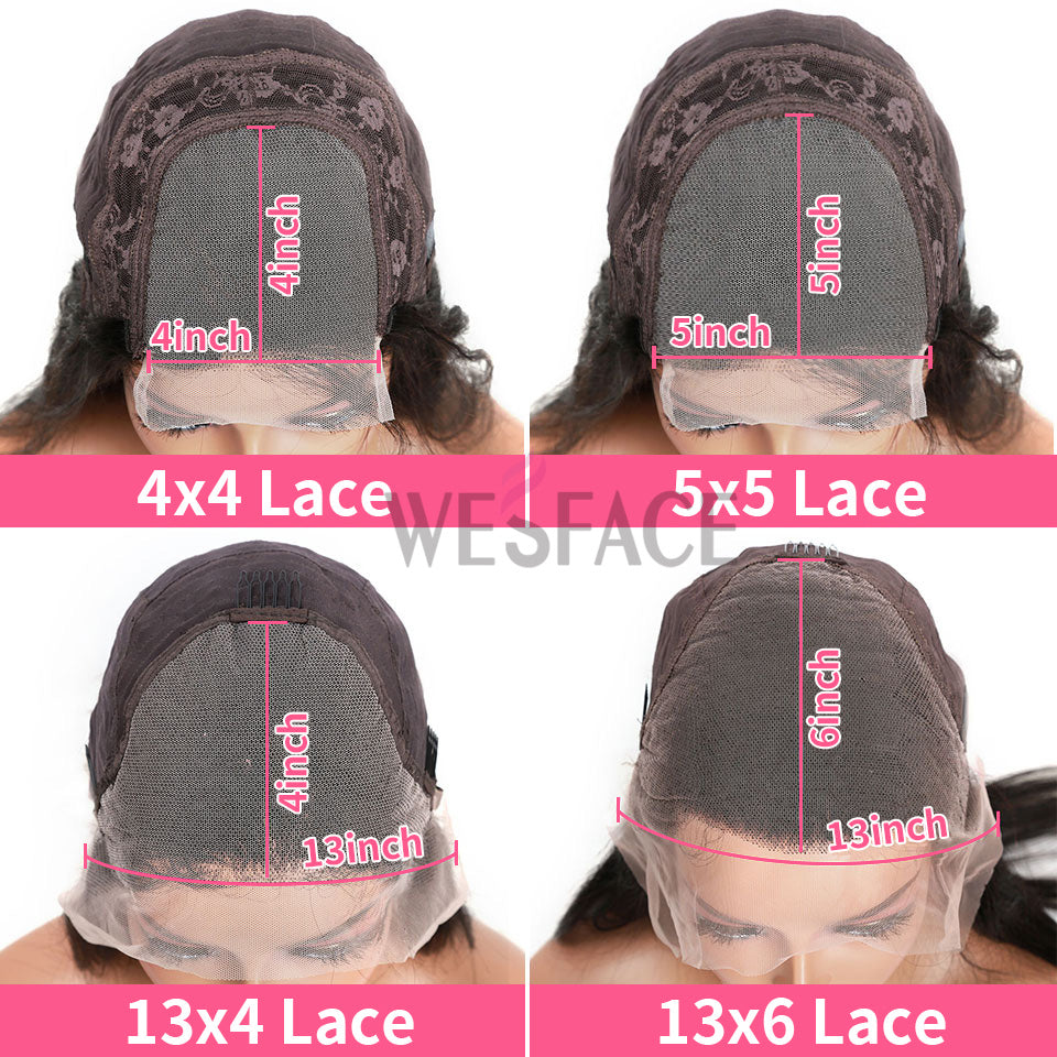 Wesface Straight 13x6 Lace Bob Wig Human Hair Wig