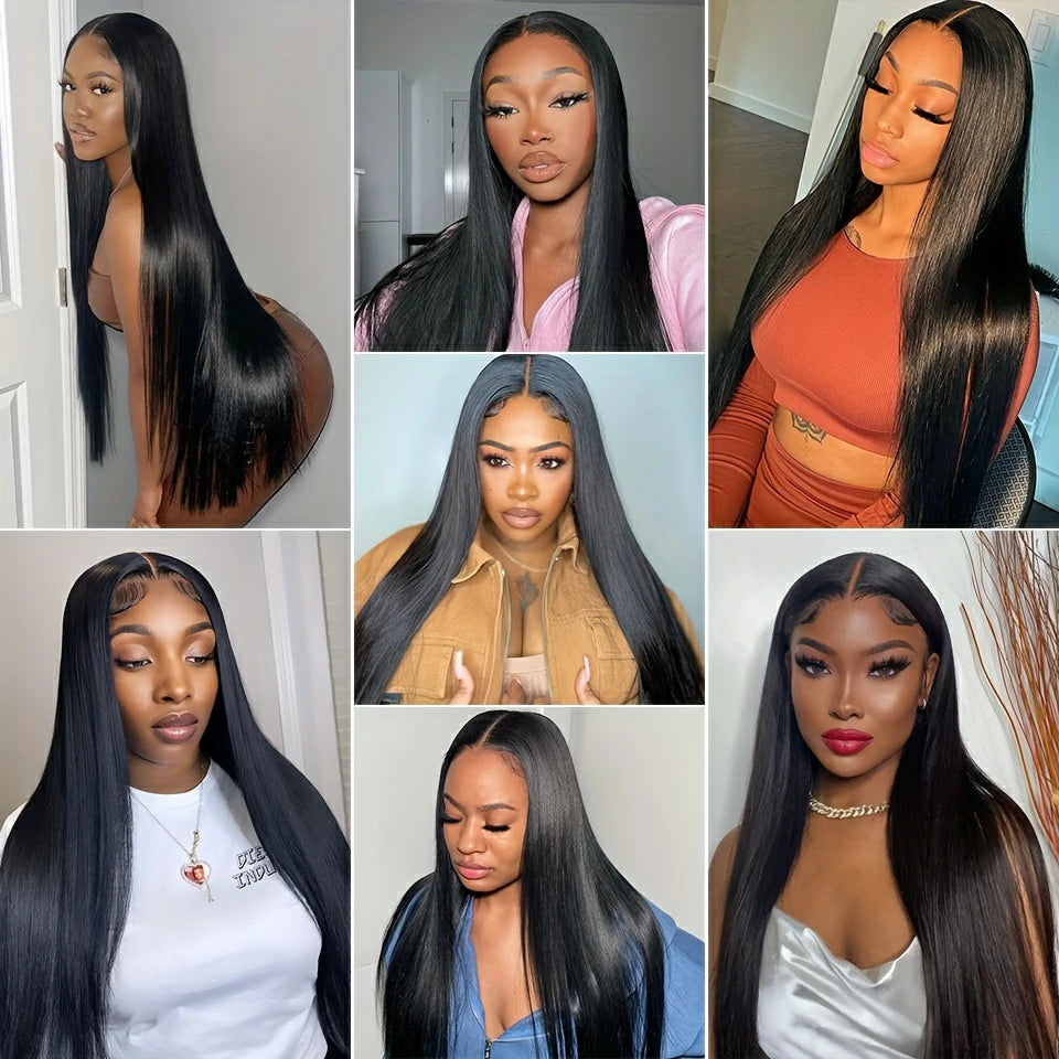 Wesface Wear & Go 4x4 / 6x4.5 Pre-Cut Lace Straight Glueless Breathable Cap-Air Wig