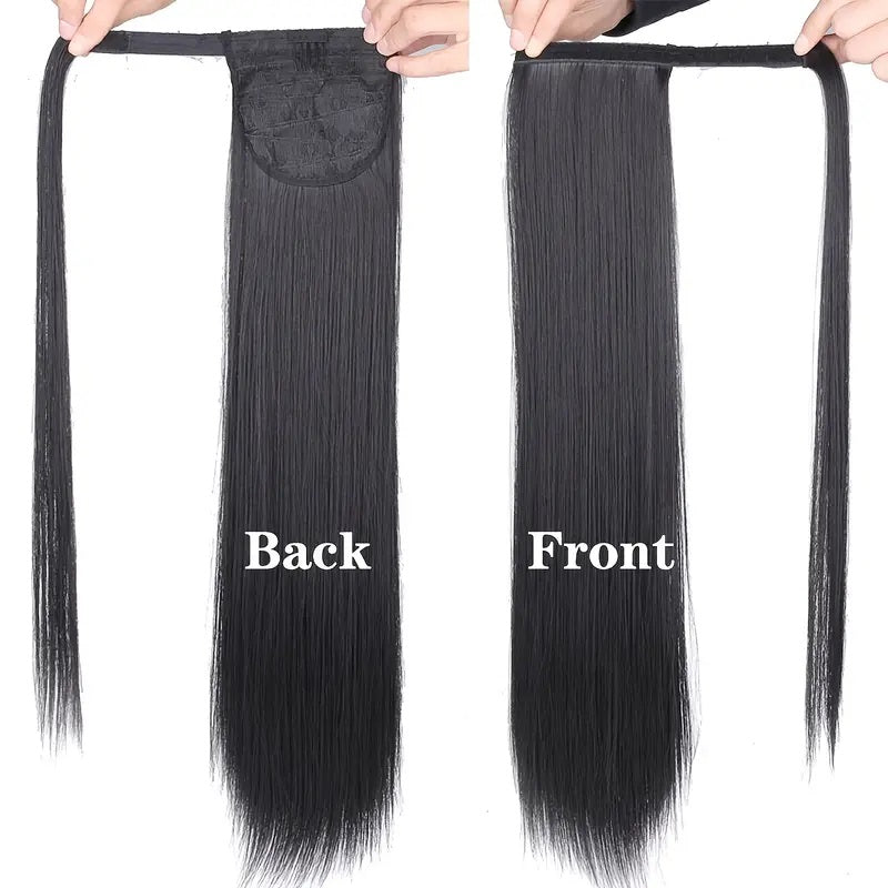 Flash Sale 14-30 inch Long Straight Drawstring Fluffy Ponytail Wesface Wigs