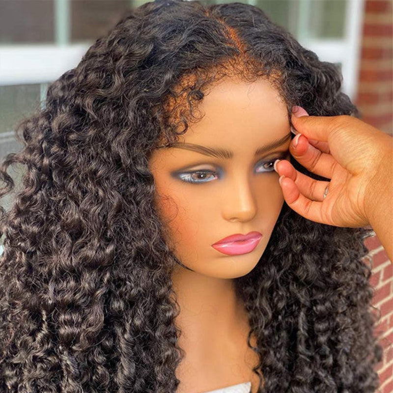 4c Edges HD Lace Deep Curly Wig - Wesface Hair