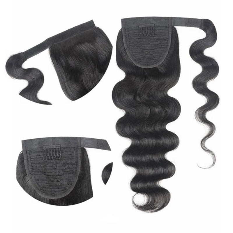 Wesface Body Wave 16-40 Inch Ponytail Human Hair Extension