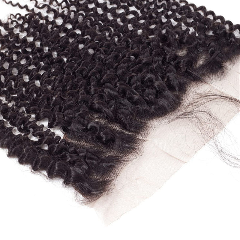 Wesface Culry 1 Pcs Lace Frontal Natural Black Human Virgin Hair