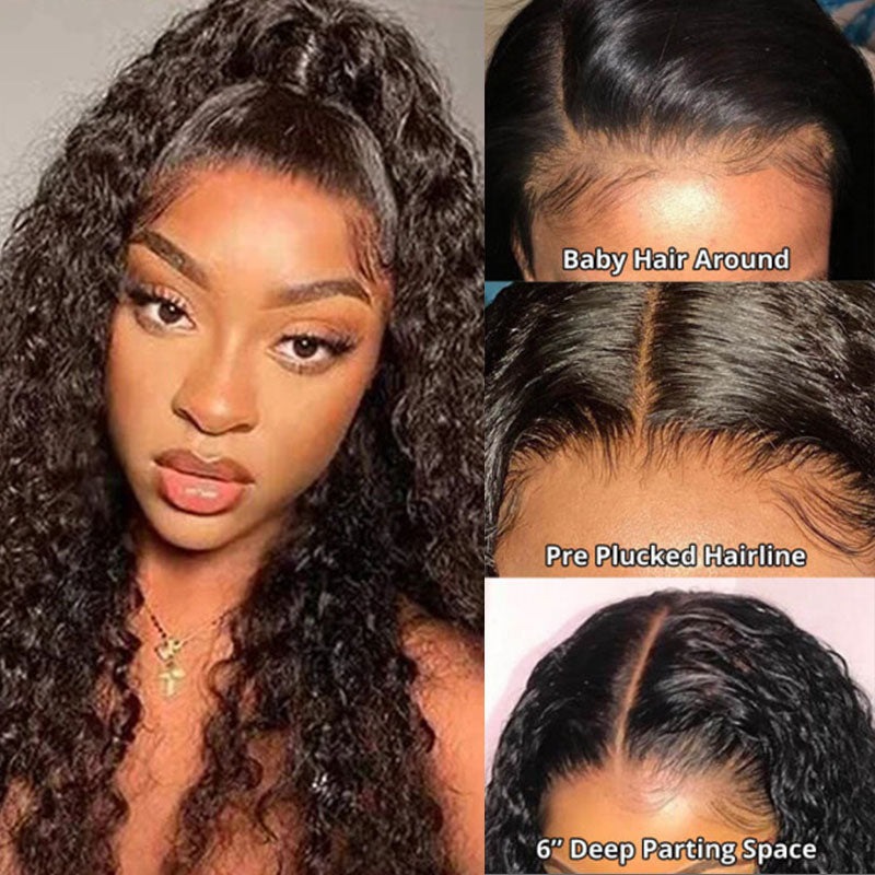 Real Swiss 13x6 HD Lace Front Curly Wig - Wesface Wigs
