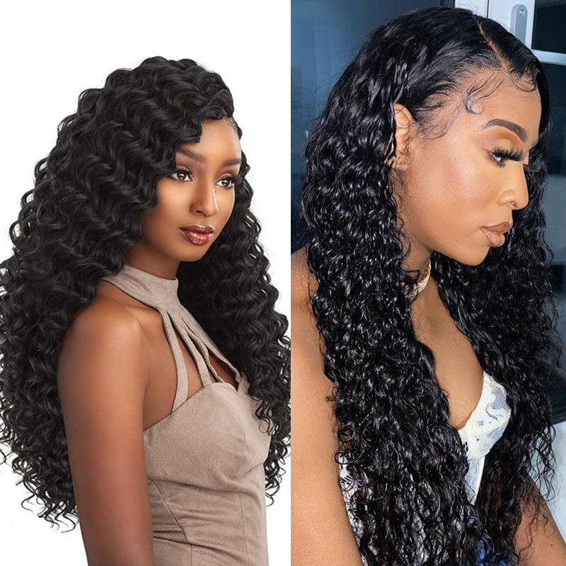 Wesface Deep Wave 3 Bundles Unprocessed Virgin Human Hair Weave