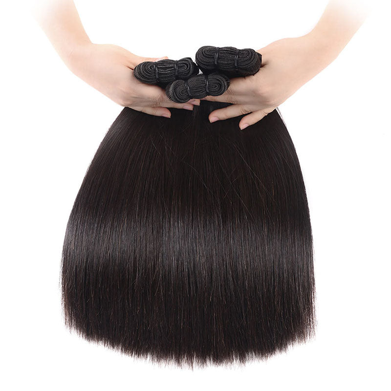 Wesface Straight 3 Pcs Bundles Natural Black Human Hair