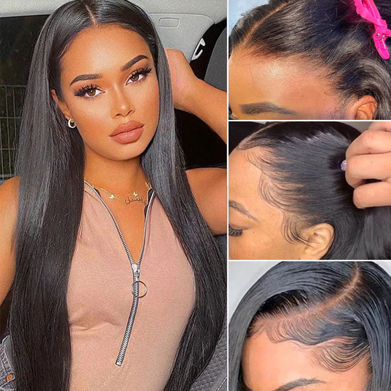 Real Swiss 5x5 HD Lace Closure Straight Wig - Wesface Wigs