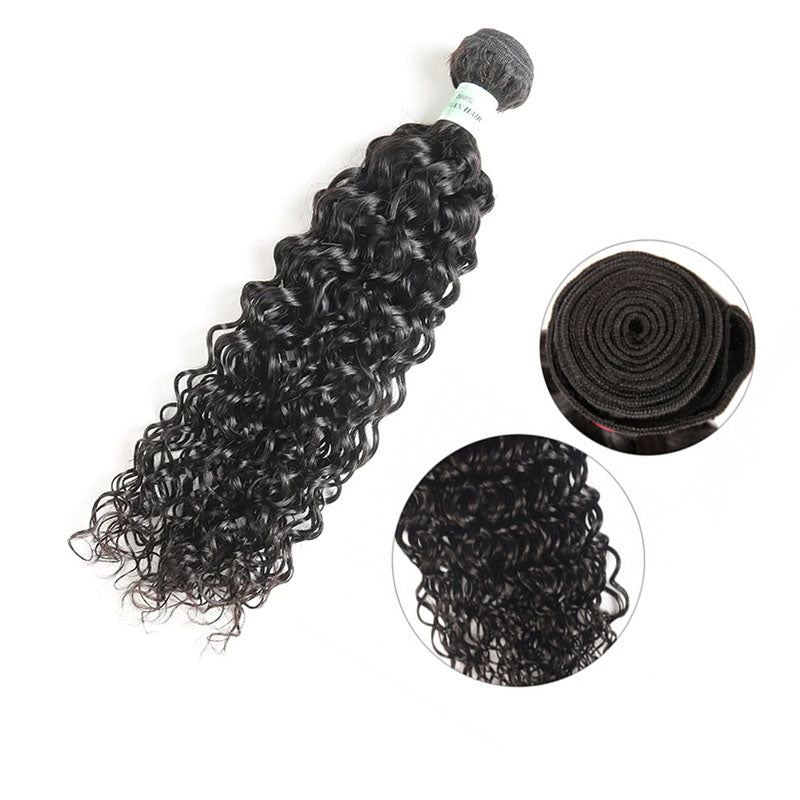 Wesface Water Wave 1 Bundle Hair Weft Natural Black Human Hair