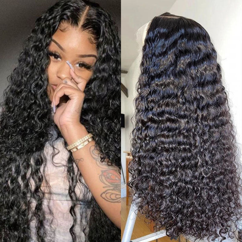 Real Swiss 13x4 HD Lace Front Water Wave Wig - Wesface Wigs