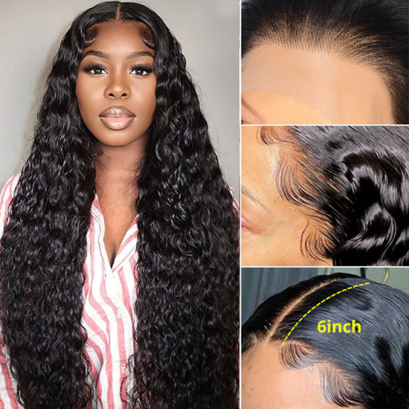 Real Swiss 13x6 HD Lace Front Water Wave Wig - Wesface Wigs