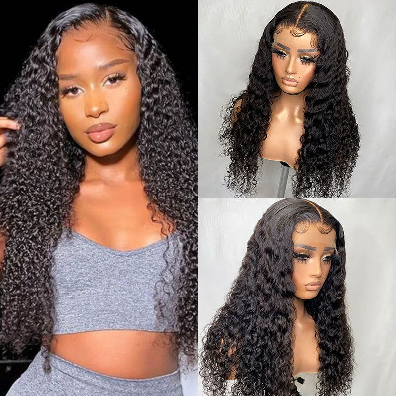 Real Swiss 5x5 HD Lace Closure Water Wave Wig - Wesface Wigs