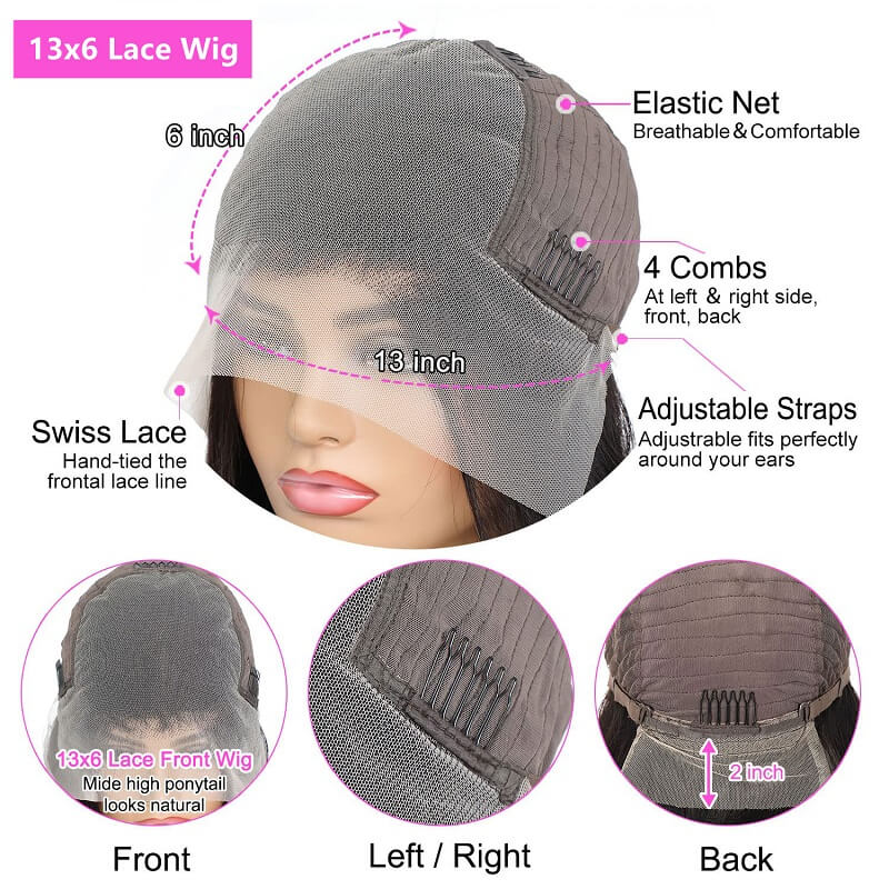 wesface wigs 13x6 lace front wig cap