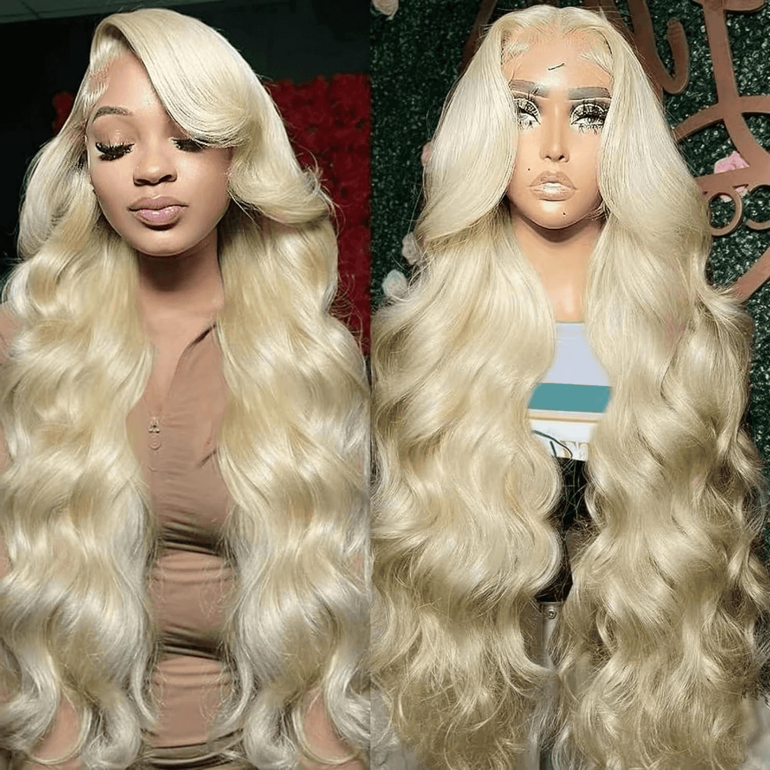 Wesface Wigs 613 Lace Front Wig Human Hair 13×4 Transparent Body Wave Blonde Lace Front Wigs Human Hair Pre Plucked with Baby Hair 613 Lace Frontal Wig Human Hair Wigs for Women