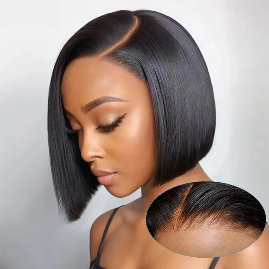 Wesface Wigs 13X4 Bob Wig Human Hair Straight Lace Front Wigs Human Hair Wigs for Black Women Short Bob Wigs bob human wigs Pre Plucked Natural Black Glueless bob Wig