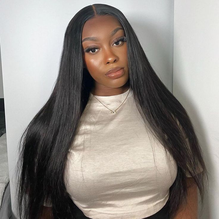 Wesface Straight 2X6 HD Lace Closure Peruca Use &amp;amp; Go Peruca sem cola