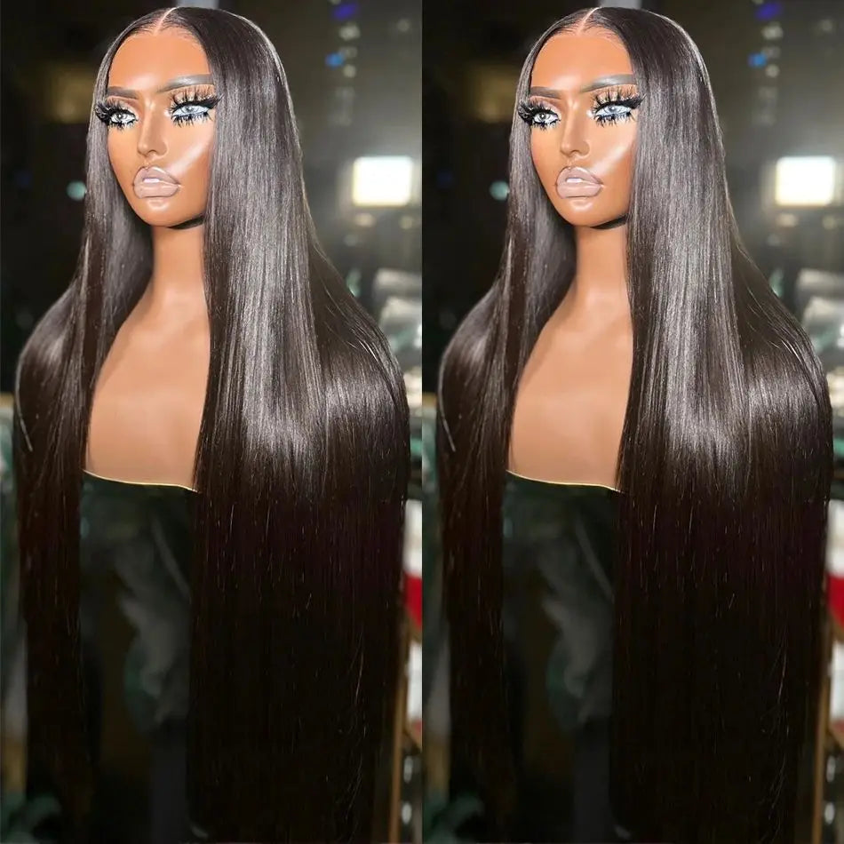 Straight Human Hair Lace Frontal Wig for Women Pre Plucked Brazilian Hair 13X4 Transparent Lace Frontal Wig with Baby Hair