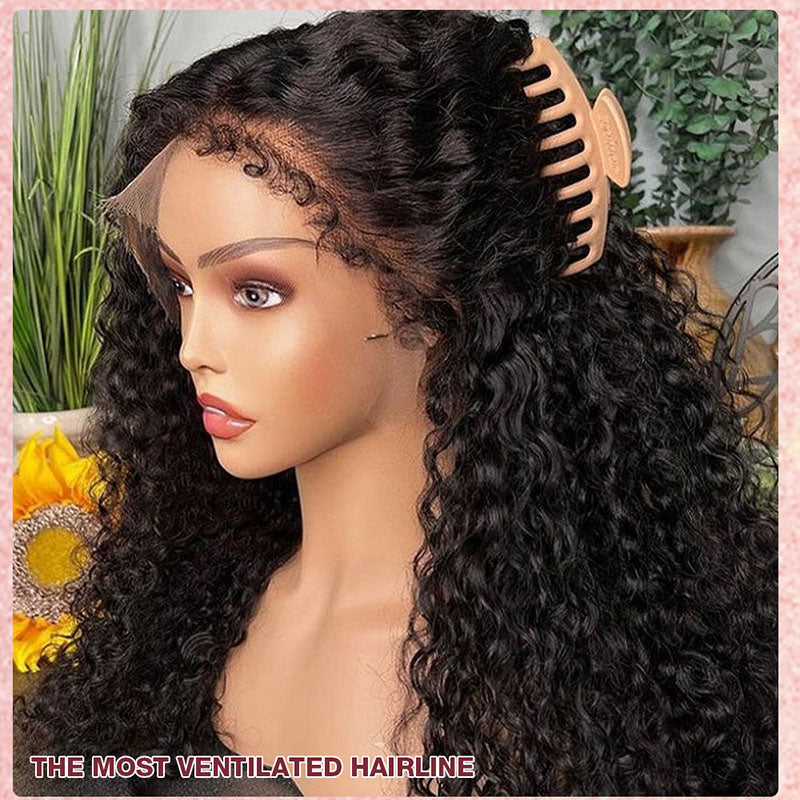  4C Curly Lace Wig 4x4 &amp; 13x4 &amp; 13x6 Lace Frontal Curly Human Hair Wig Wesface Wigs